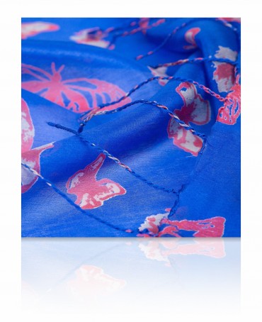 Палантин Женский S20-BUTTFLY/ROYAL.BLUE